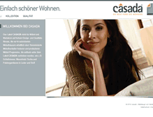 Tablet Screenshot of casada-wohnen.de
